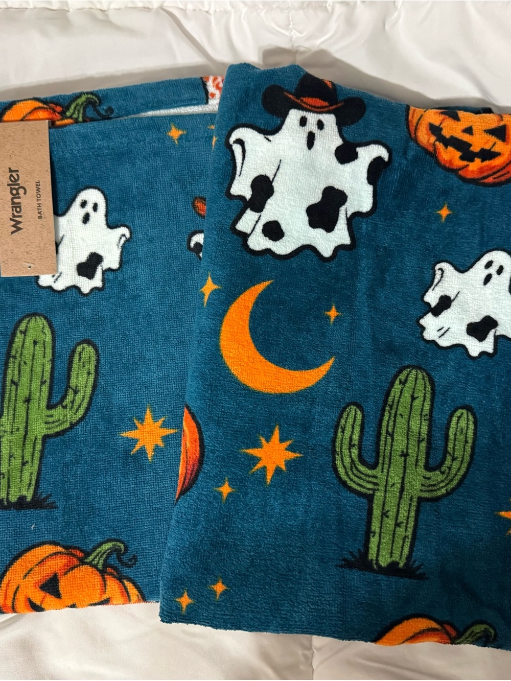 Wrangler Ghost Cowboy Bath Towels